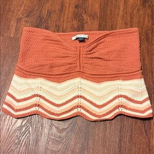 American Eagle Outfitters Striped Knit Crop Top